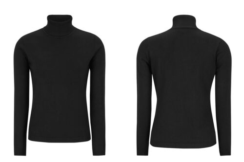 Soft Sales Damen Strick Langarm Rolli Marla • stolz